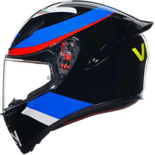 Casca Moto Full-Face K1 S E2206 Vr46 Sky Racing Team Black Red