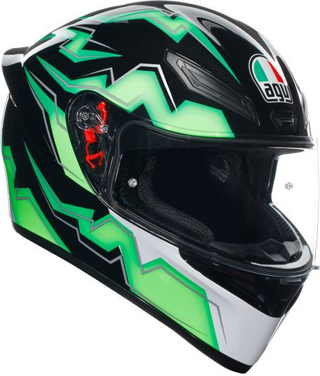 Casca Moto Full-Face K1 S E2206 Kripton Black Green
