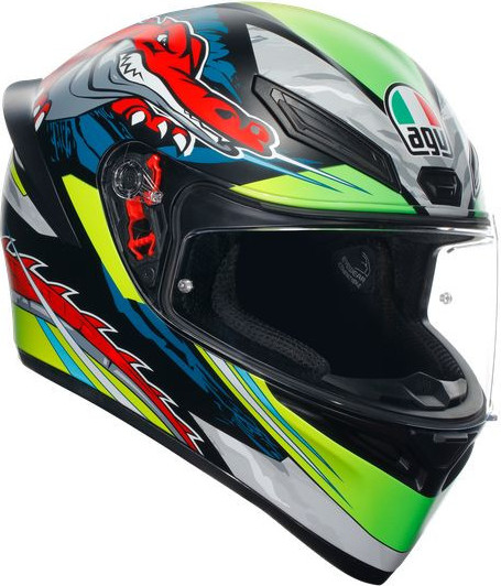 Casca Moto Full-Face K1 S E2206 Dundee Matt Lime Red