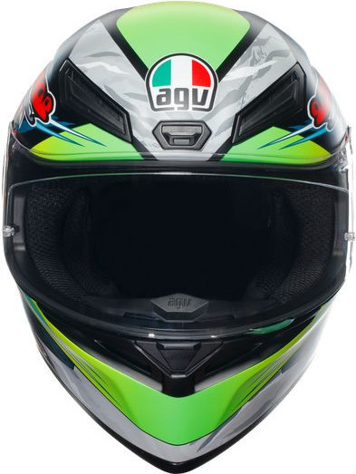 Casca Moto Full-Face K1 S E2206 Dundee Matt Lime Red