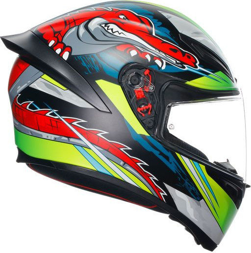 Casca Moto Full-Face K1 S E2206 Dundee Matt Lime Red