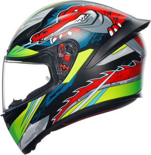 Casca Moto Full-Face K1 S E2206 Dundee Matt Lime Red