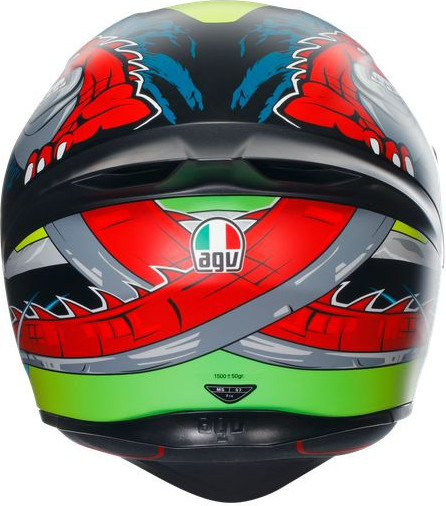 Casca Moto Full-Face K1 S E2206 Dundee Matt Lime Red