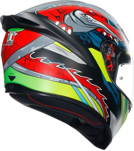 Casca Moto Full-Face K1 S E2206 Dundee Matt Lime Red
