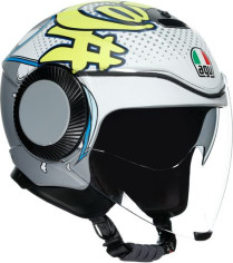 Casca Moto Open-Face Orbyt E2205 Multi Vibes Matt Grey Yellow