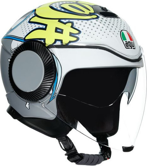 Casca Moto Open-Face Orbyt E2205 Multi Vibes Matt Grey Yellow