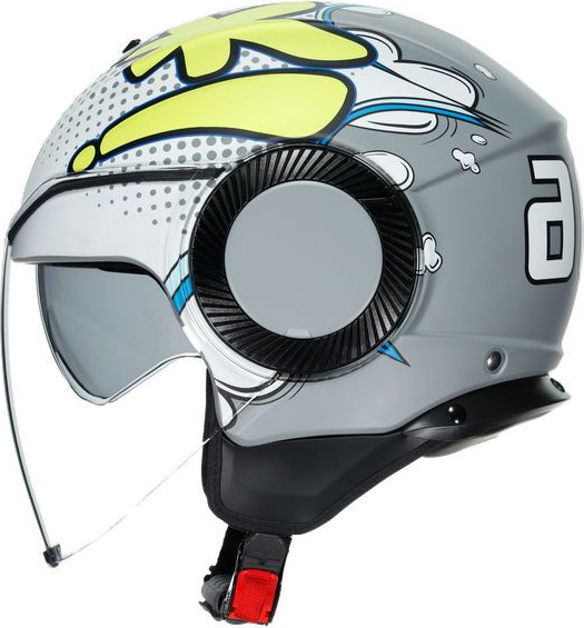 Casca Moto Open-Face Orbyt E2205 Multi Vibes Matt Grey Yellow