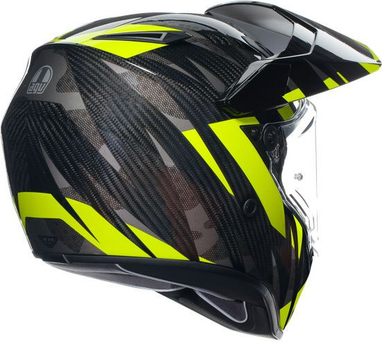 Casca Moto Touring Ax9 E2205 Multi Mplk Steppa Carbon Grey Yellow Fluo