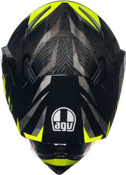 Casca Moto Touring Ax9 E2205 Multi Mplk Steppa Carbon Grey Yellow Fluo