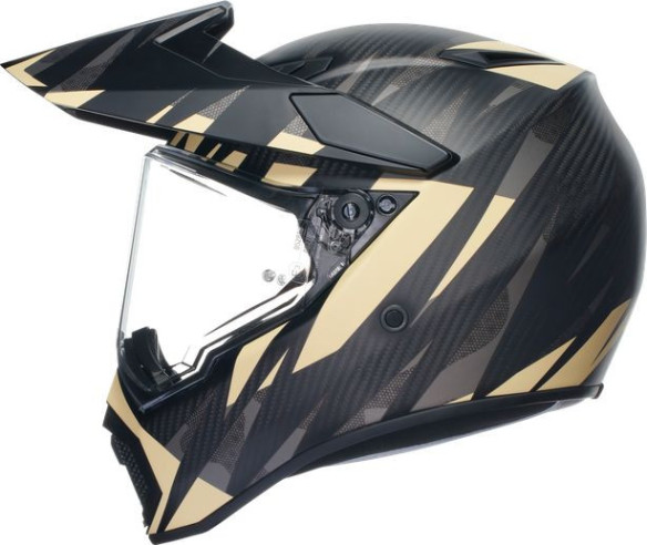 Casca Moto Touring Ax9 E2205 Multi Mplk Steppa Matt Carbon Grey Sand