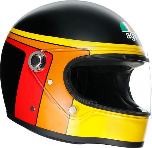 Casca Moto Open-Face X3000 E2205 Multi Gasoline Matt Black Orange