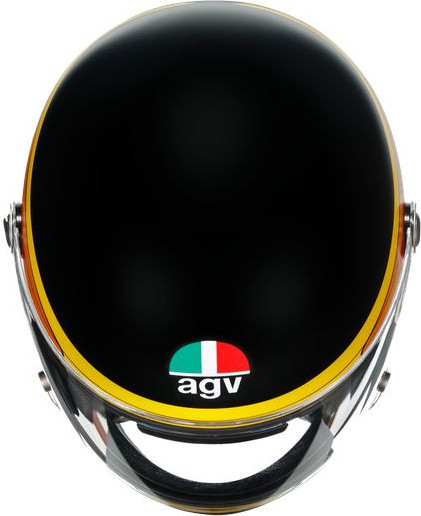 Casca Moto Open-Face X3000 E2205 Multi Gasoline Matt Black Orange