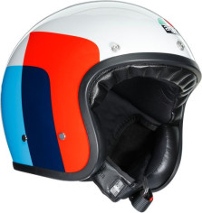 Casca Moto Open-Face X70 E2205 Multi - Vela White Red Blue