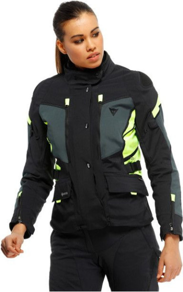 Geaca Moto Textila Dama Carve Master 3 Gore-Tex Black Ebony Fluo-Yellow 23