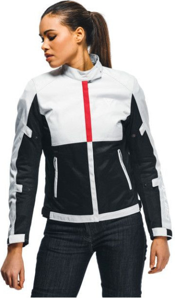 Geaca Moto Textila Dama Risoluta Air Tex Glacier-Gray Lava-Red 23