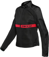 Geaca Moto Textila Dama Ribelle Air Tex Black Lava-Red 23