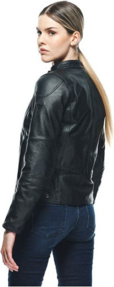 Geaca Moto Piele Dama Electra Black 23