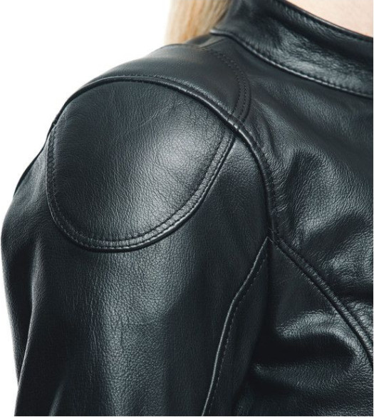 Geaca Moto Piele Dama Electra Black 23