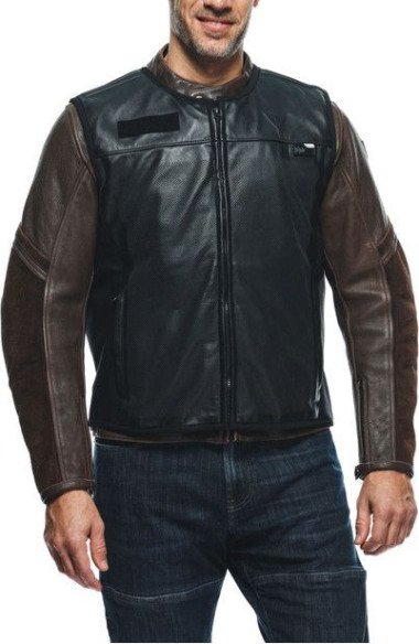 Geaca Moto Piele Smart Black 23