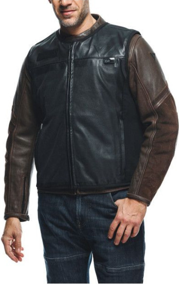 Geaca Moto Piele Smart Black 23