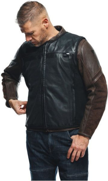 Geaca Moto Piele Smart Black 23