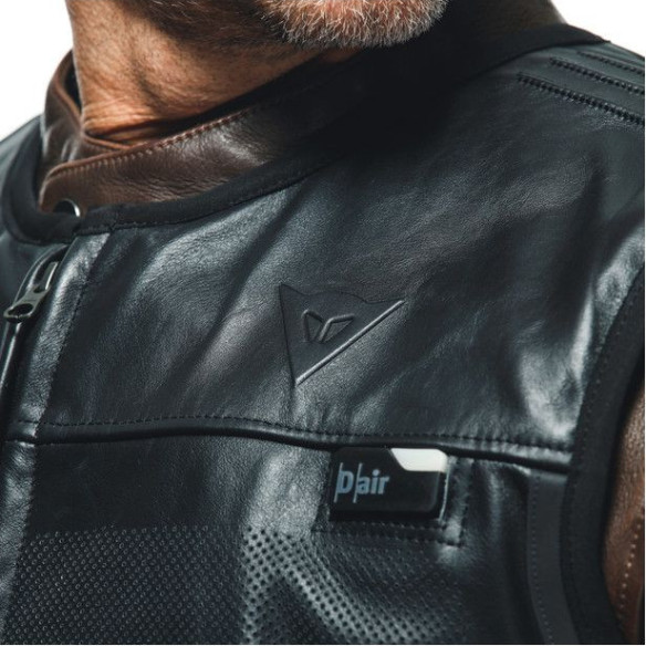 Geaca Moto Piele Smart Black 23
