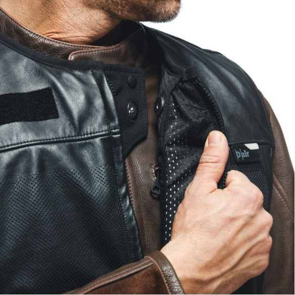 Geaca Moto Piele Smart Black 23