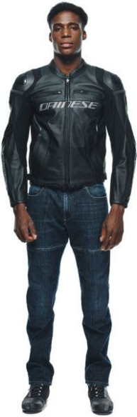 Geaca Moto Piele Racing 4 Black Black 23