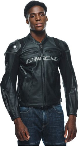 Geaca Moto Piele Racing 4 Black Black 23