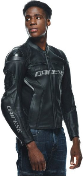 Geaca Moto Piele Racing 4 Black Black 23