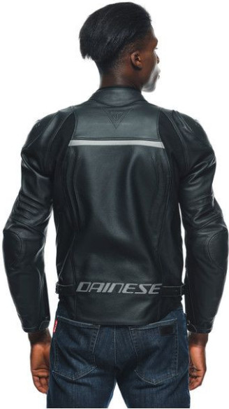Geaca Moto Piele Racing 4 Black Black 23