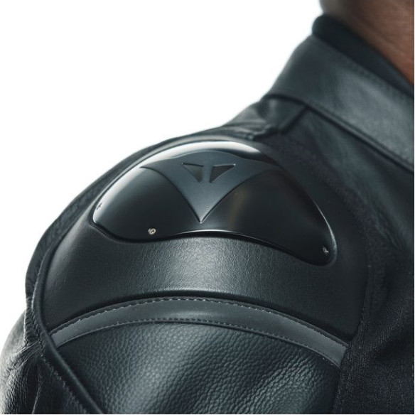 Geaca Moto Piele Racing 4 Black Black 23