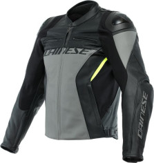 Geaca Moto Piele Racing 4 Charcoal-Gray Black 23