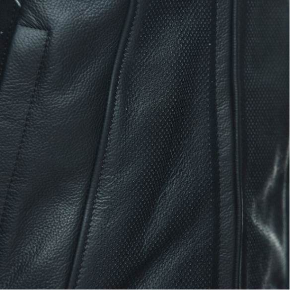 Geaca Moto Piele Racing 4 Perf. Black Charcoal-Gray 23