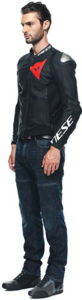 Geaca Moto Piele Sportiva Black-Matt Black-Matt Black-Matt 23
