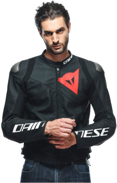 Geaca Moto Piele Sportiva Black-Matt Black-Matt Black-Matt 23