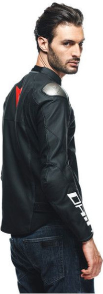 Geaca Moto Piele Sportiva Black-Matt Black-Matt Black-Matt 23
