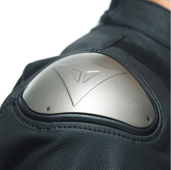 Geaca Moto Piele Sportiva Black-Matt Black-Matt Black-Matt 23
