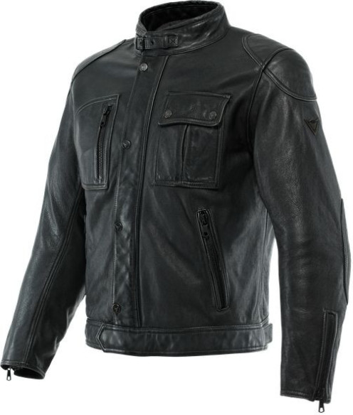 Geaca Moto Piele Atlas Black 23