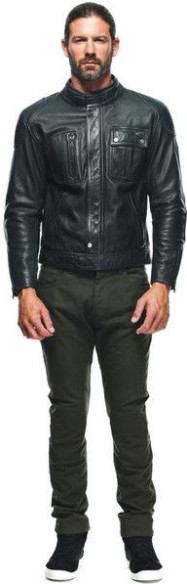 Geaca Moto Piele Atlas Black 23