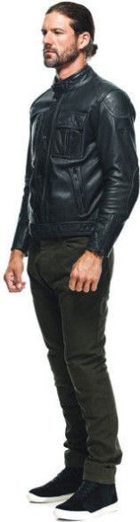 Geaca Moto Piele Atlas Black 23