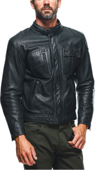 Geaca Moto Piele Atlas Black 23