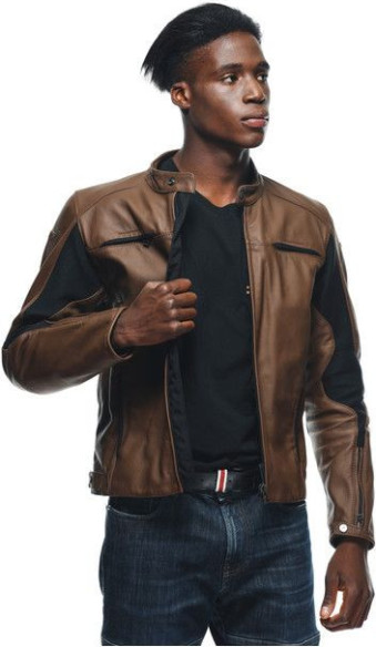 Geaca Moto Piele Razon 2 Tobacco 23