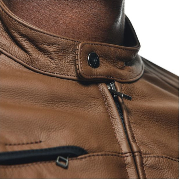 Geaca Moto Piele Razon 2 Tobacco 23
