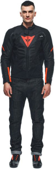 Geaca Moto Textila Smart Ls Sport Black Fluo-Red 23