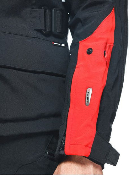 Geaca Moto Textila Stelvio D-Air D-Dry Xt Black Lava-Red 23
