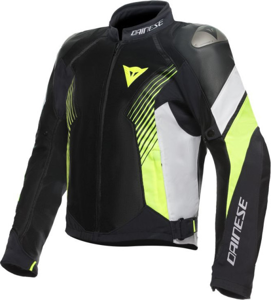 Geaca Moto Textila Super Rider 2 Absoluteshell Black White Fluo-Yellow 23