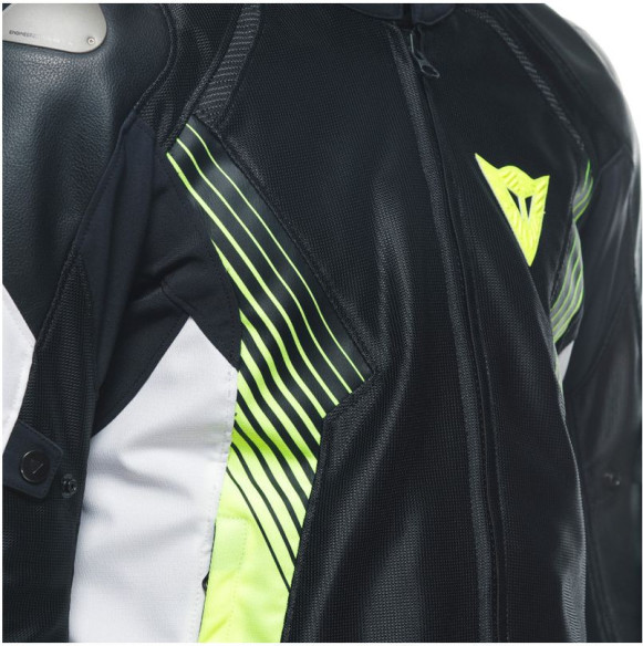 Geaca Moto Textila Super Rider 2 Absoluteshell Black White Fluo-Yellow 23
