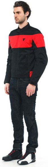 Geaca Moto Textila Elettrica Air Tex Black Black Lava-Red 23