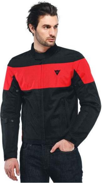 Geaca Moto Textila Elettrica Air Tex Black Black Lava-Red 23